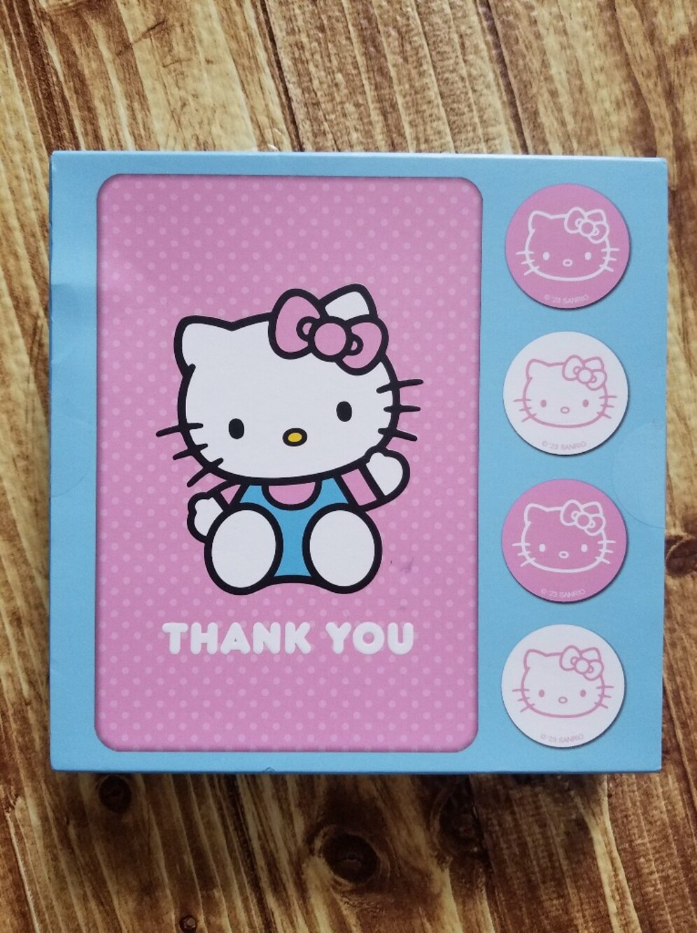 Hello Kitty Pink Thank You Card Set